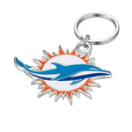 Miami Dolphins Large Primary Team Logo Key Chain