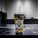 Pittsburgh Steelers 23 oz Plastic Tumbler with Straw
