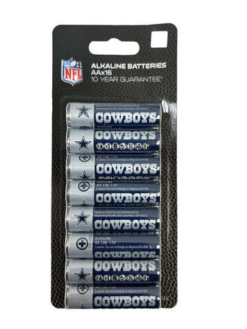 Dallas Cowboys 16 Pack AA Alkaline Batteries
