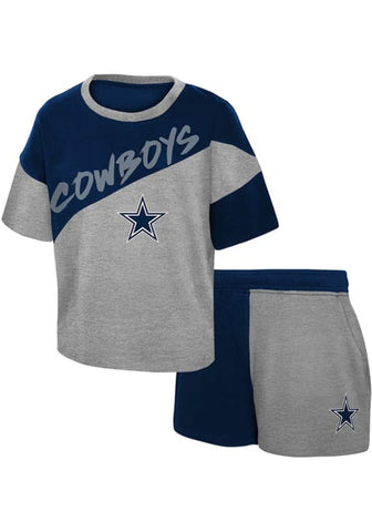 Dallas Cowboys Toddler Navy Superstar Top and Bottom Set