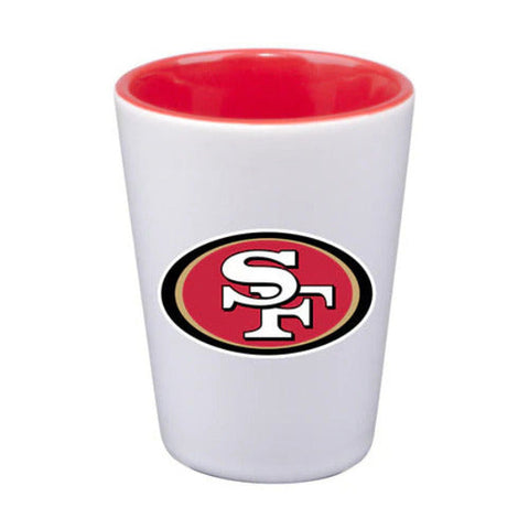 San Francisco 49ers 2oz Inner Color Ceramic Shot Glass