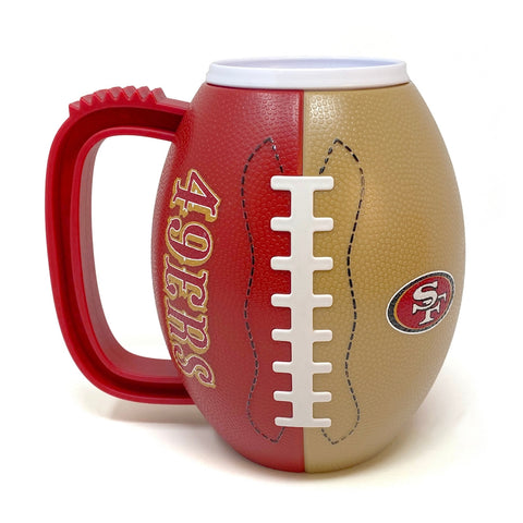 San Francisco 49ers 24 oz. Football Shaped Beverage Mug