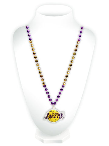 Los Angeles Lakers Sport Beads with Medallion