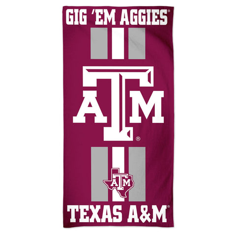 Texas A&M Aggies Towel 30x60 Beach Towel