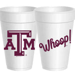 Texas A&M Whoop 16 oz. Styrofoam Cups