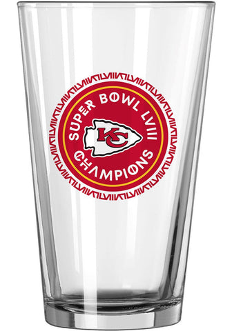 Kansas City Chiefs Super Bowl LVIII Champions 16oz. Pint Glass