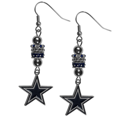 Dallas Cowboys Euro Bead Earrings