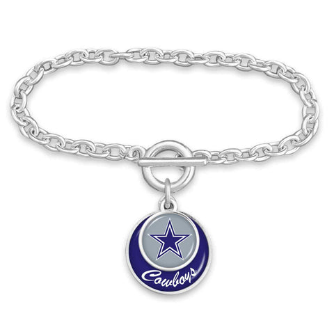 Dallas Cowboys Jewelry Bracelet Stacked Disk