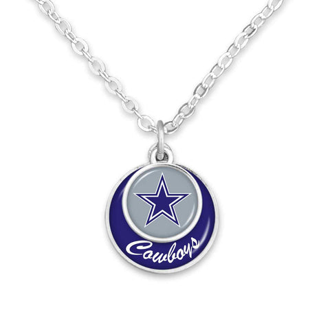 Dallas Cowboys Jewelry Necklace Stacked Disk