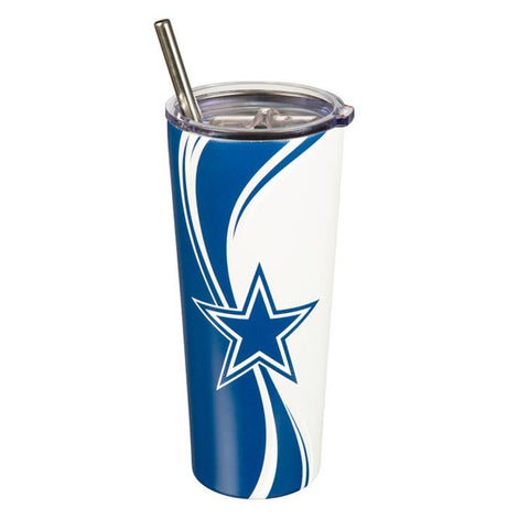 Dallas Cowboys Blue and White Swirl 20-oz. Stainless-Steel Tumbler Set
