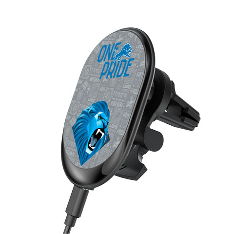 Detroit Lions 2024 Illustrated Limited Edition Wireless Car Charger-0