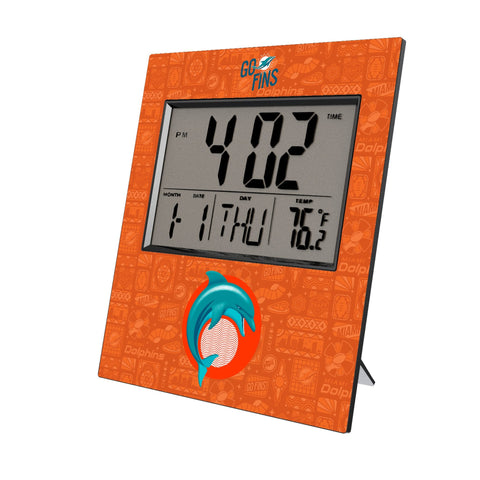 Miami Dolphins 2024 Illustrated Limited Edition Wall Clock-0