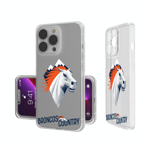 Denver Broncos 2024 Illustrated Limited Edition Clear Phone Case-0