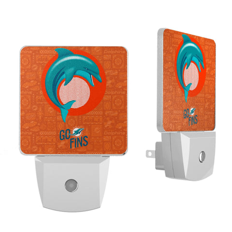 Miami Dolphins 2024 Illustrated Limited Edition Night Light 2-Pack-0
