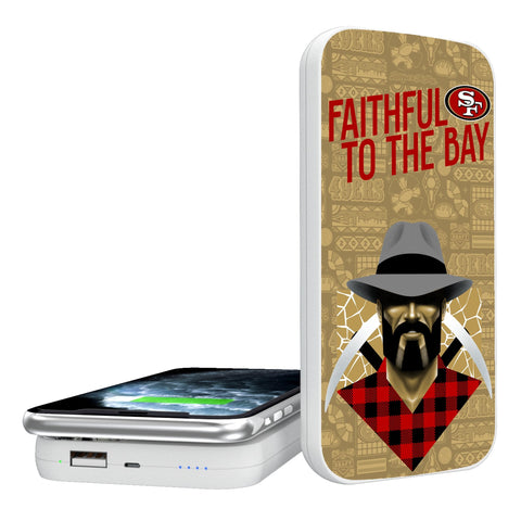 San Francisco 49ers 2024 Illustrated Limited Edition 5000mAh Portable Wireless Charger-0
