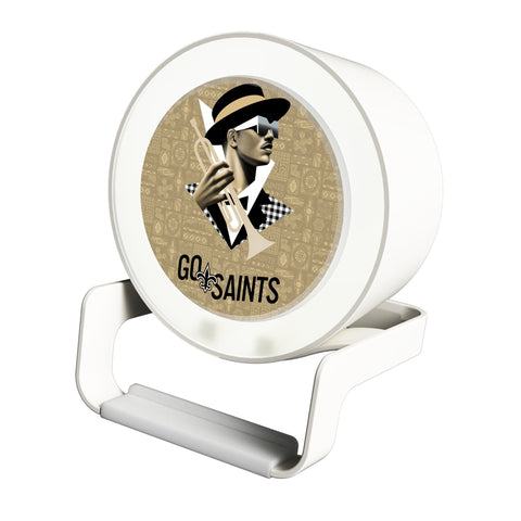 New Orleans Saints 2024 Illustrated Limited Edition Night Light Charger and Bluetooth Speaker-0