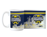 Michigan Wolverines College Football Playoff 2023 National Champions 15oz. Sublimated Mug