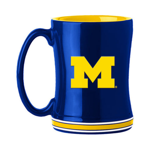 Michigan Wolverines Sculpted Relief Mug