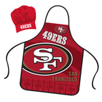 San Francisco 49ers Chef Hat and Apron Set
