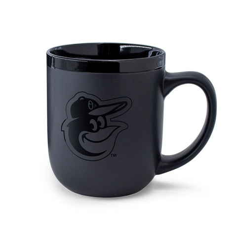 Baltimore Orioles Black Matte Ceramic Mug 17 oz.