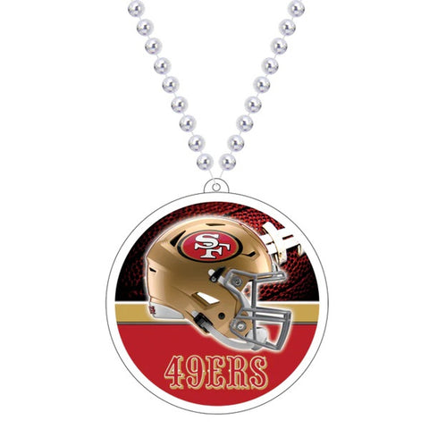San Francisco 49ers Circle Medallion Sports Beads