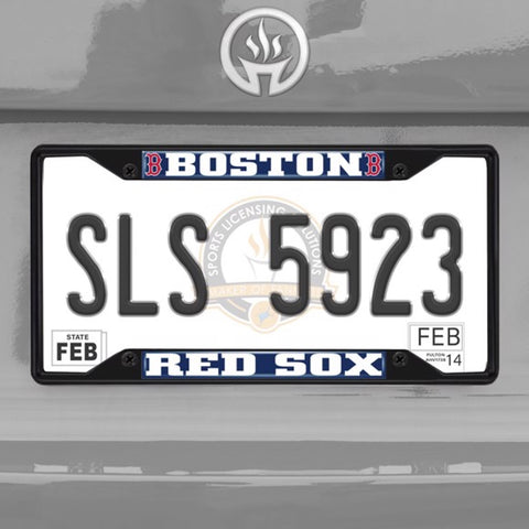 Boston Red Sox License Plate Frame - Black