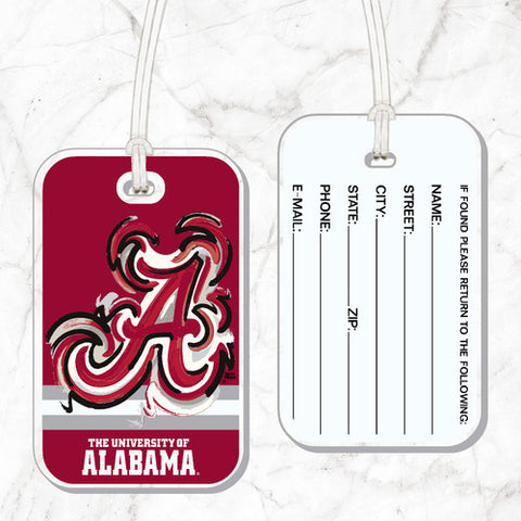 Alabama Crimson Tide Color Shock Bag Tag
