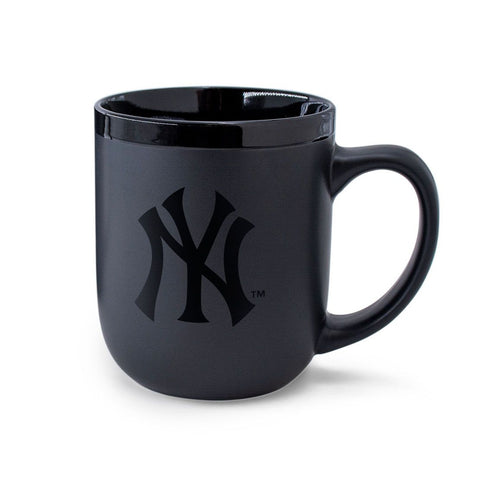 New York Yankees Black Matte Ceramic Mug 17 oz.