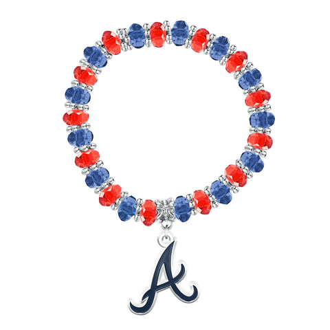 Atlanta Braves Two-Tone Beaded Bracelet
