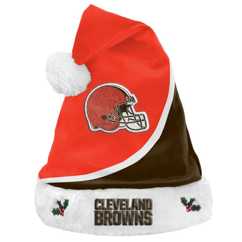 Cleveland Browns Colorblock Santa Hat
