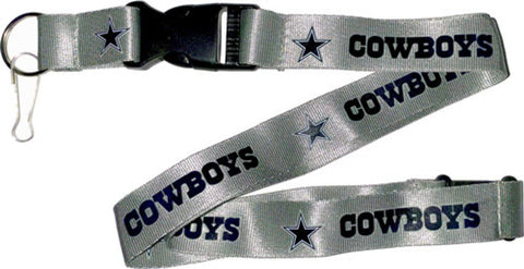 Dallas Cowboys Silver Team Lanyard