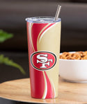 San Francisco 49ers Red & Tan Swirl 20-Oz. Stainless Steel Tumbler Set