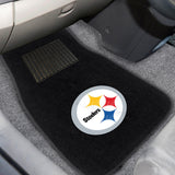 Pittsburgh Steelers 2 Piece Embroidered Car Mat Set