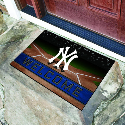 New York Yankees Crumb Rubber Welcome Mat