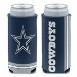 Dallas Cowboys Slim Can Cooler, Team Colors, One Size
