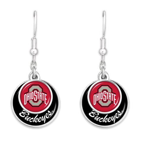 Ohio State Buckeyes Stacked Disc Earrings