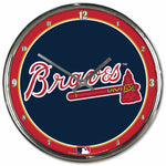 Atlanta Braves Chrome Clock