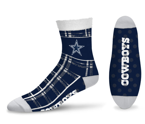 Dallas Cowboys Navy Tartan Plaid Socks
