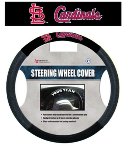 St. Louis Cardinals Steering Wheel Cover Mesh Style