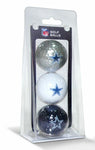 Dallas Cowboys 3 Pack Golf Balls