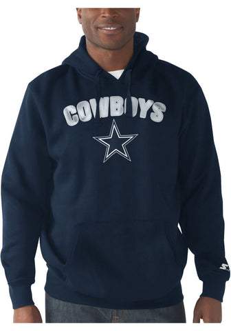 Dallas Cowboys Men's Navy Arch Name Long Sleeve Hoodie