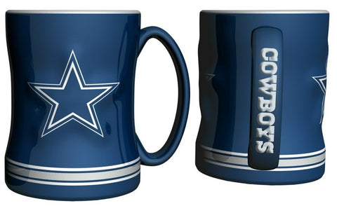 Dallas Cowboys Sculpted Relief Mug (Blue)