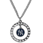 New York Yankees Rhinestone Hoop Necklace