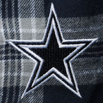 Dallas Cowboys Men's Concepts Sport Navy/Silver Ledger Flannel Boxers