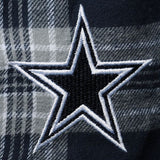 Dallas Cowboys Men's Concepts Sport Navy/Silver Ledger Flannel Boxers