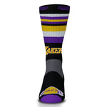 Los Angeles Lakers Black Rave Socks