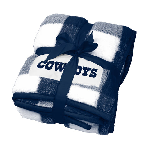 Dallas Cowboys 50" x 60" Buffalo Check Frosty Fleece Blanket