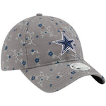 Dallas Cowboys Women's New Era Floral 9TWENTY Adjustable Hat - Gray - OSFA