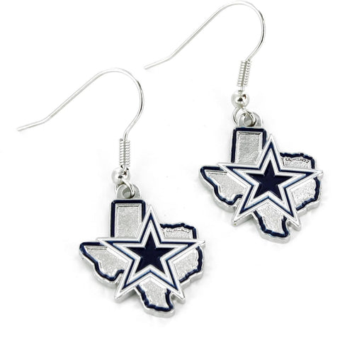 Dallas Cowboys State Design Earrings