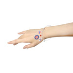 Chicago Cubs Three Charm Logo Bead Bracelet